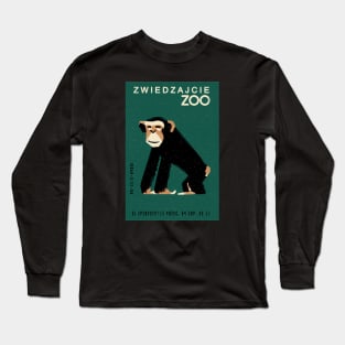 Vintage monkey zoo label Long Sleeve T-Shirt